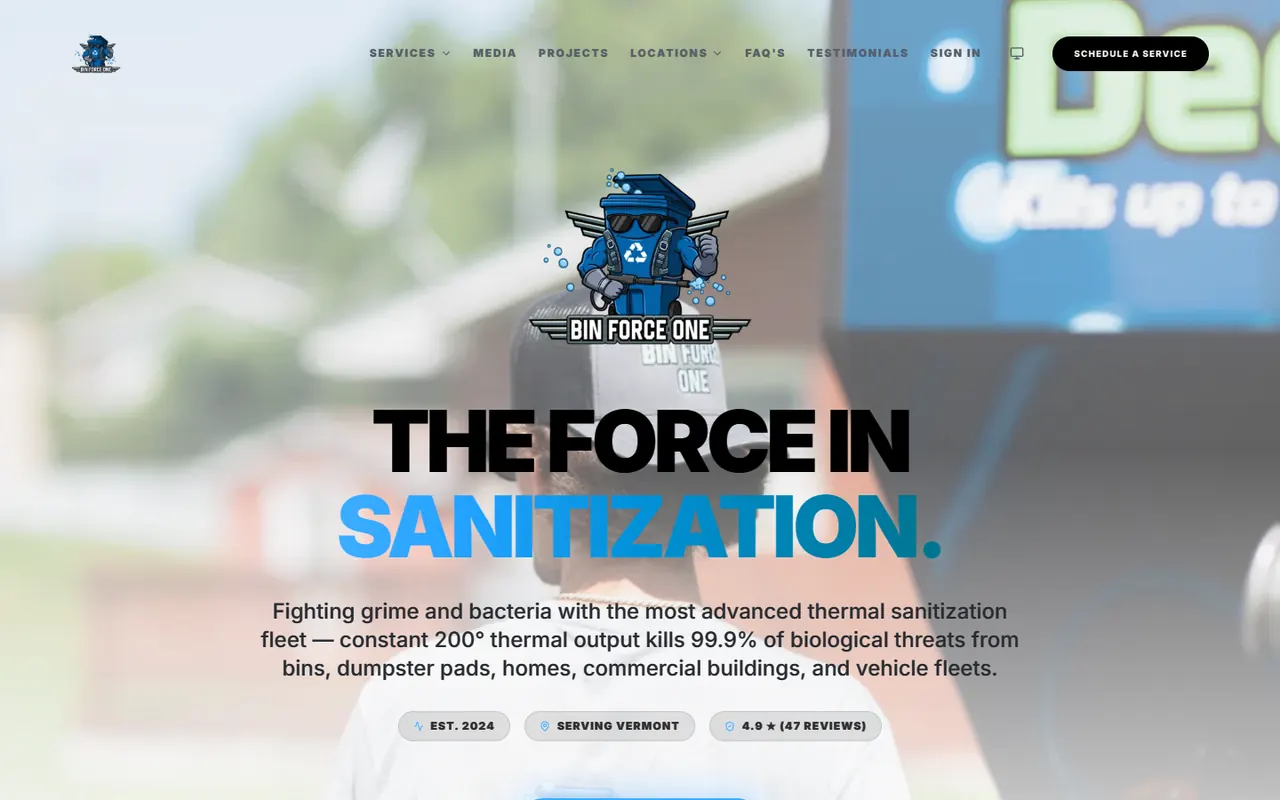 Screenshot of binforceone.com