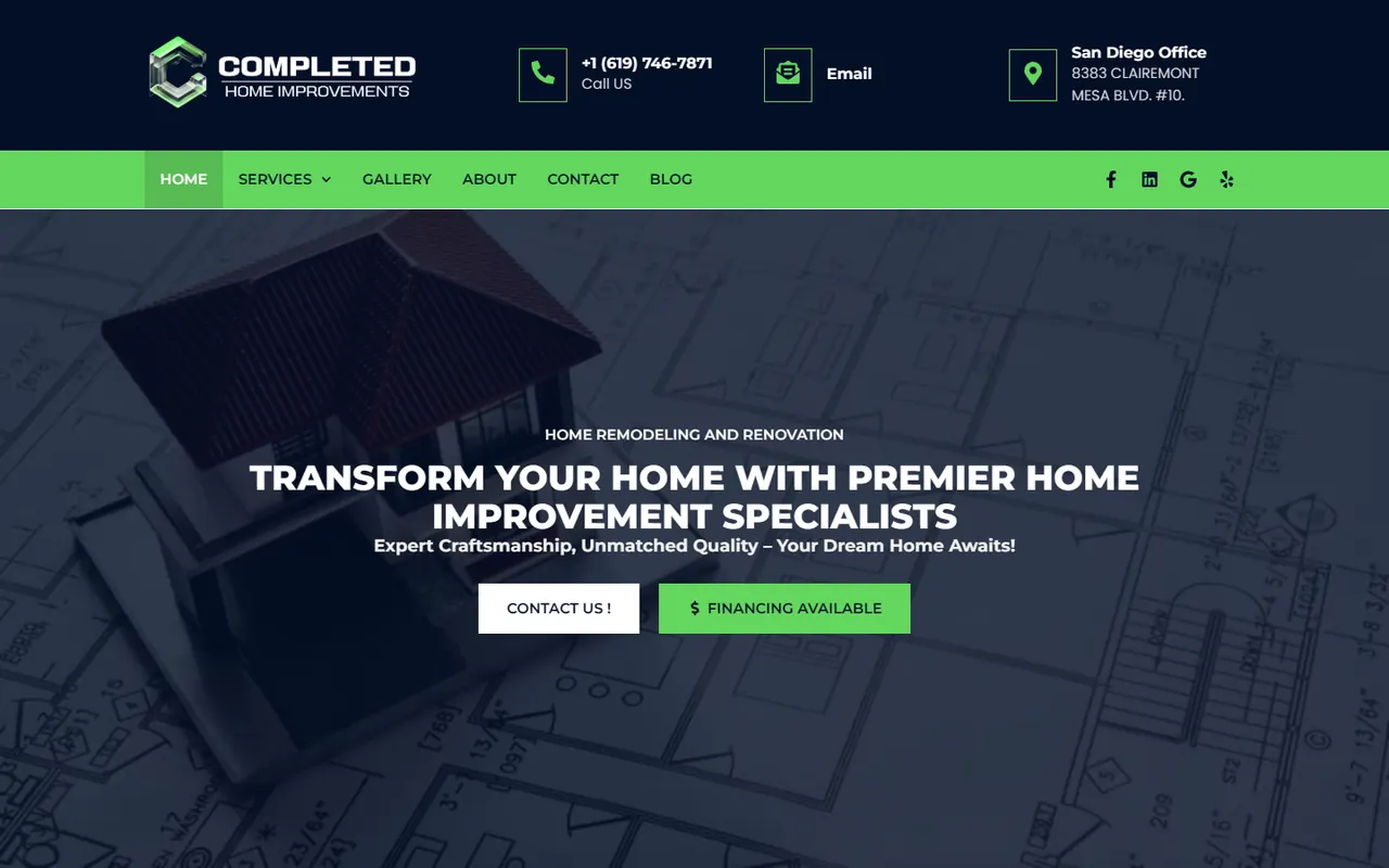 Screenshot of completed-sd.com