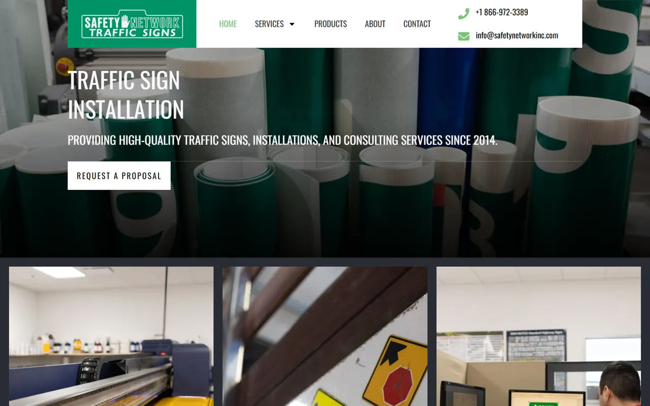 Screenshot of safetynetworksigns.com