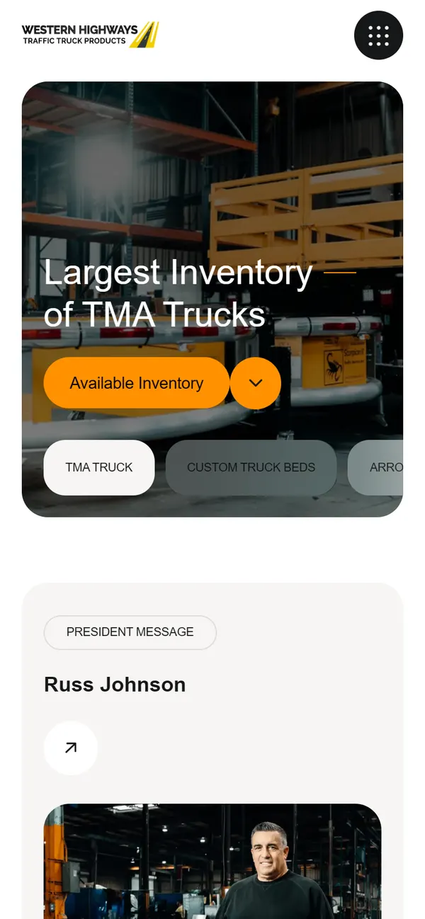 tmacrashtrucks.com on a phone