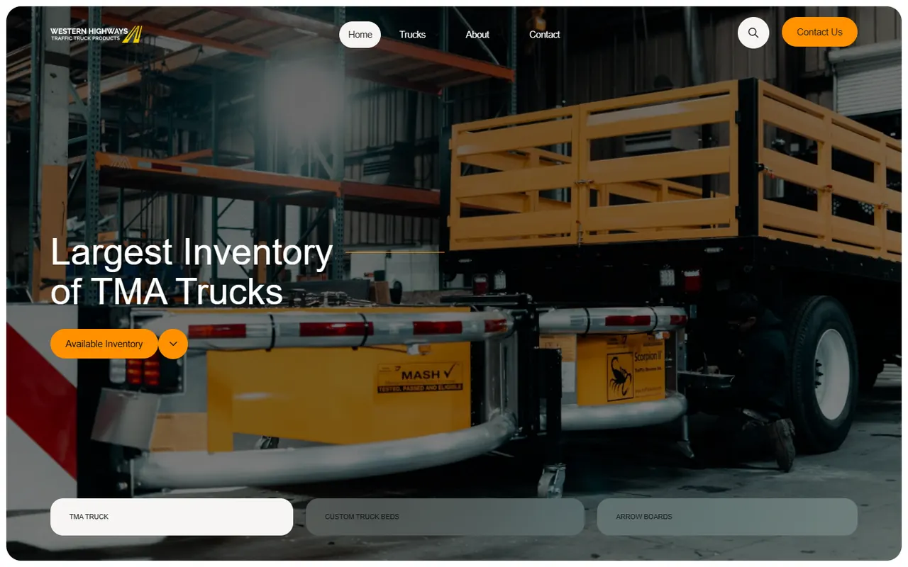 Screenshot of tmacrashtrucks.com